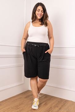 Picture of PLUS SIZE STRETCH SHORTS WITH BELT